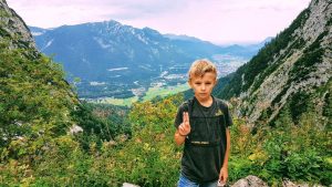Zugspitze - Tour zum AlpspiX - Pause mit phantastischem Ausblick